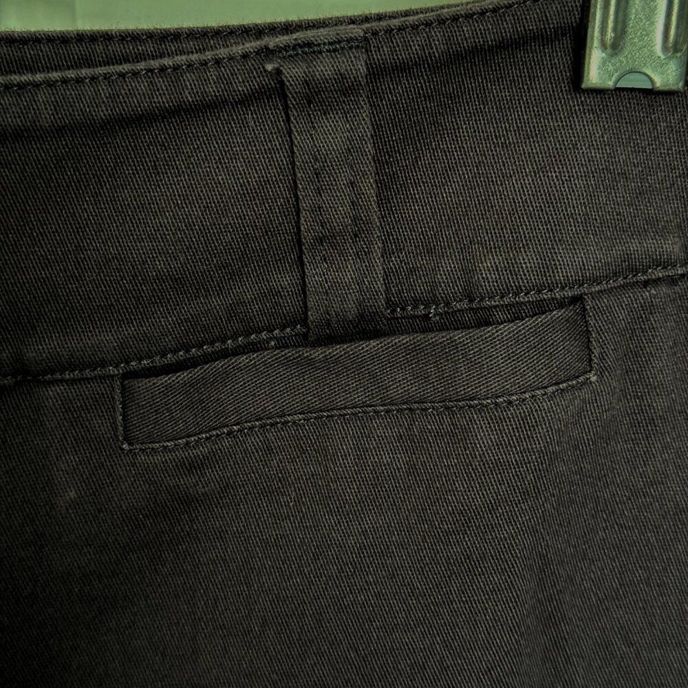 Garnet Hill NEW Pants 14 Cotton Dark Brown Slim Fit Zipper 4 Pockets No Tags - Picture 3 of 8
